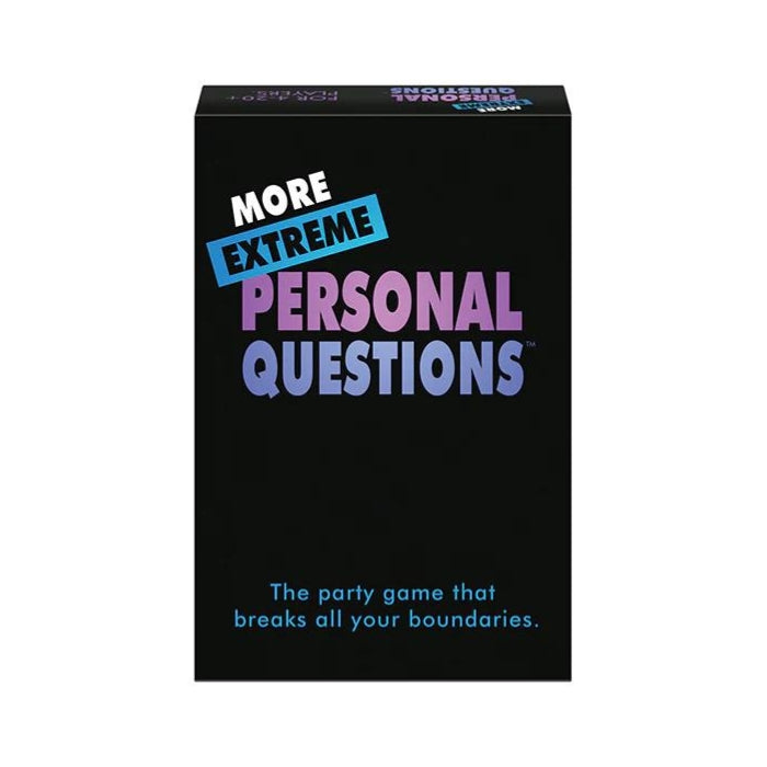 The party game that breaks all the boundaries between friends! Players take turns asking the group personal questions from the cards. The person asking the question accepts the first two volunteered answers, and the rest of the group votes for their favourite answer.  Game Includes: 200 cards (400 Questions), Game Rules