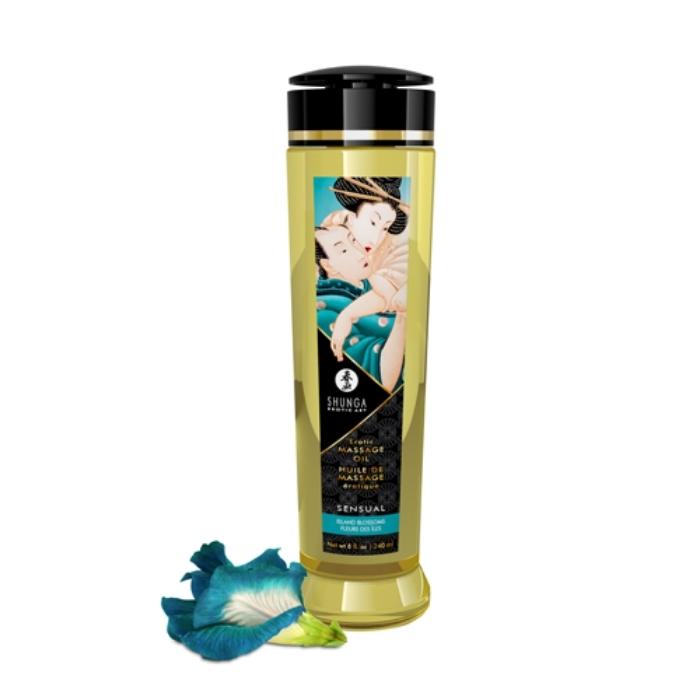 Shunga Massage Oil Sensual Erotic Island Blossoms (240ml)
