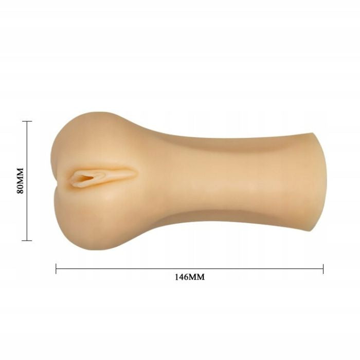 This vagina masturbator feels totally amazing and is small enough to go anywhere with you. This Stroker is made of new material that is powder-free, odourless and super smooth on the touch. It looks and feels just like the real thing, and offers incredible sensations whenever you desire.