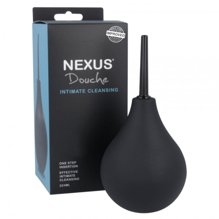 This is an easy to use one step anal douche. The douche features a soft, pliable bulb with a smooth, tapered nozzle. The nozzle is made from smooth plastic, and the refillable bulb is made from a tactile high-quality rubber.