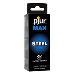 Pjur Man steel is one of kind silicone based massage gel with paprika extracts that rejuvenates and invigorates. Created to care for the most sensitive intimate areas. Compatible with latex condoms and gentle enough for everyday use.