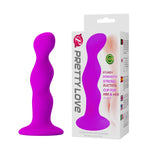Pretty Love Anal Plug - PinkThe three smooth bulbs of this anal toy creates a sensory indulgence as they slide into you, and the silky surface glides against your skin. The rigid body puts delicious pressure right where you need it, but the flexible stem allows the shaft and external stimulation to bend and adjust their positions to your shape. The suction cup also allows for a convenient grip so that you can easily experiment with the sensations created through insertion and withdrawal.