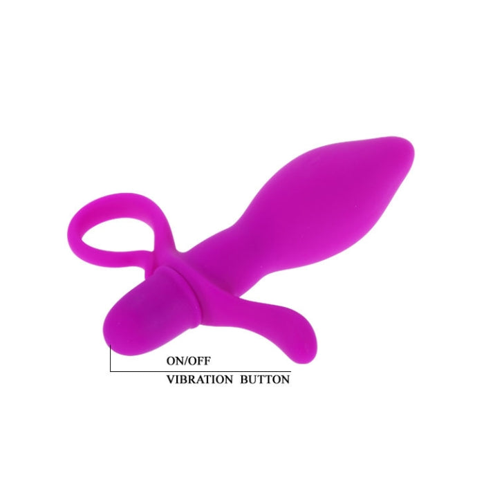 This pink smooth anal sex toy is packed with power is ready to send you into anal bliss. The shape consists of a round and full bulb, a smaller stimulator and a round handle for easy use. The main shaft will have you full and feeling good whilst the smaller stem will add to that feeling with a little perineum massage. The vibrating function will set your nerve endings alight with pleasure to the point that you will be craving for this anal treat night after night.