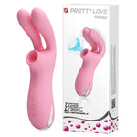 Pretty Love Clitoral Vibrator & Sucker - Ralap Pink