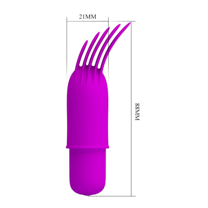 This set containing a powerful vibrating bullet with four different attachments is made from silicone material and is perfect for stimulating the clitoris. The attachments can be detached from the bullet, offering you additional options. Besides using the product as a whole, you can either use the attachments as finger sleeves or simply use the vibrating bullet. Its powerful vibrations with specially designed attachments will lead to more intense and pleasurable orgasms.