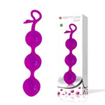These triple pleasure balls work well as both a tantalizing sex toy and an awesome way to tighten those inner muscles! This pair of kegel balls each has a weighted bead inside them that will move as your body does. When this happens your vagina muscles will contract around the toy, giving you a workout like no other. You will be feeling the incredible changes in no time. Go and have fun with these silicone orgasm balls!