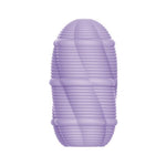 Pretty Love Mini Masturbator Egg - Smooth Stripes Purple