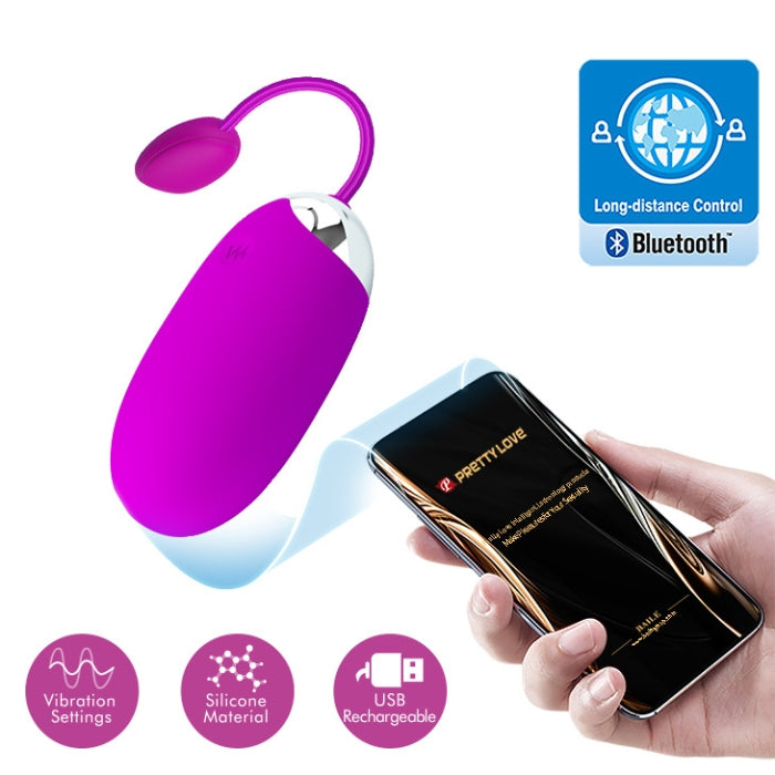 Pretty Love Remote Egg Bullet Bluetooth Vibrator - Abner