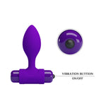 The Pretty Love sensations butt plug promises incredible pleasure for beginners and experienced users alike. The ultra-soft silicone and tapered tip allows the plug to slip gently inside you while the firm, T-shaped base comfortably nestles between your cheeks. Experience the sensation of the vibrating bullet as it sends orgasm-inspiring pulses through to the tip of the toy. With 1 vibration settings in total, be taken to new levels of arousal with sensations that can only be hit by anal play.