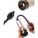 The Pipedream Penis Pump is a beginner's pump featuring a medical grade ball pump, an easy release connector, and a quick release valve. It includes a soft, non-porous PVC cylinder seal for a comfortable feel and increased suction. The cylinder is made from impact-resistant plastics and is sized to fit most, this Performance Pump is easy to clean.