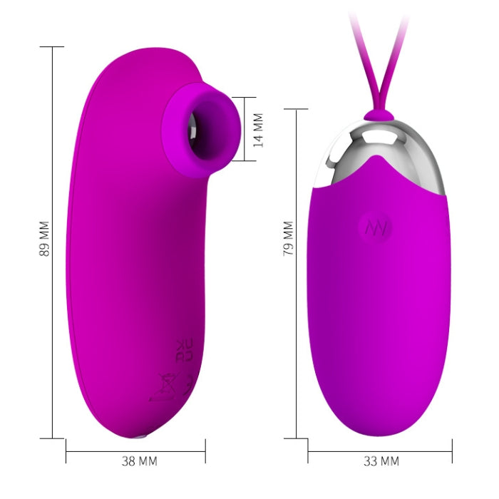 Remote Control Egg Vibe & Clit Sucker - Orthus