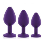 Rianne S Jewelled Anal Plug Set - Purple (3)