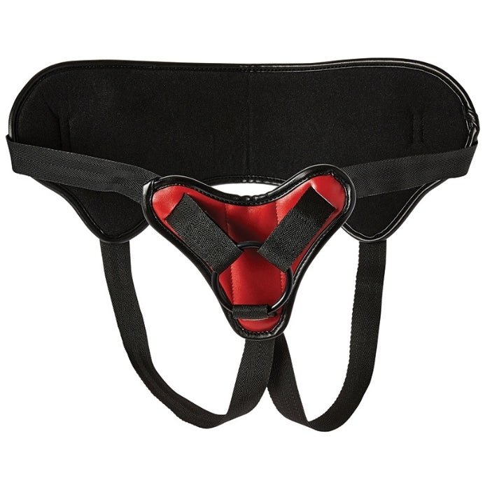 The Saffron Strap-On seamlessly hugs your hips, giving you the security and comfort necessary during use. Adjust the straps to perfectly hug your backside, slip your favorite dildo into the O-ring, compatible with most silicone dildos.