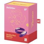 Satisfyer Double Plus Remote Partner Vibrator - Purple