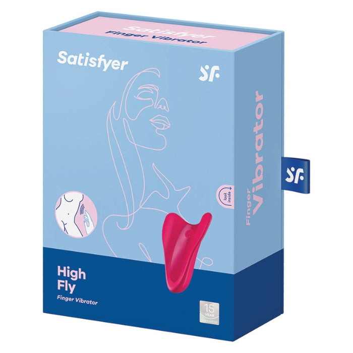 Satisfyer High Fly Finger Vibrator - Red