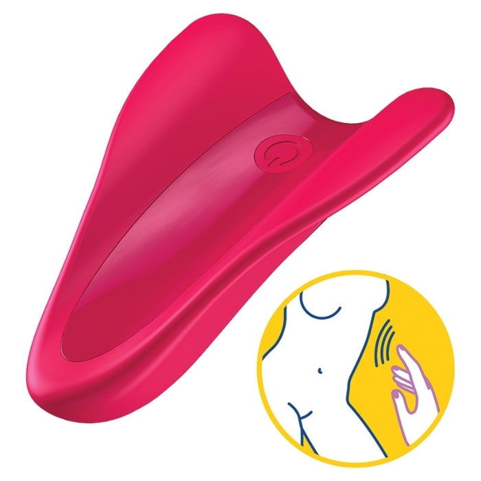 High Fly Finger with its ergonomic wings and delicate body, the Satisfyer High Fly is perfect for stimulating all the erogenous zones. Its versatile, playful design and ease of use make it the perfect product for newbies. Versatile finger vibrator for stimulating all the erogenous zones.