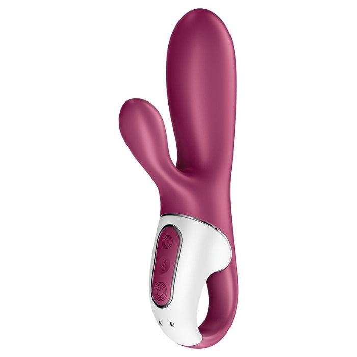 The Satisfyer Hot Bunny also has a very special and innovative function for anyone tempted by the double stimulation of the G-spot and clitoris. The vibrator can be heated up to 102.2 °F (39 °C) to spread cozy warmth. This exciting bunny has 2 motors, which you can even control separately via the Satisfyer Connect app. 