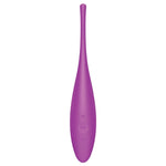The Satisfyer Twirling Joy with its sporty, casual design is here to stimulate you and all your hot spots: With the narrow, rounded tip and extremely powerful vibrations, it’s perfect for both nipple and clitoral stimulation. You can also massage other erogenous zones such as the labia with this tantalizing vibrator.8 programs, which are composed of 5 intensities and can be controlled with the intuitive control panel using the plus and minus buttons.