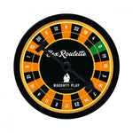 Add a naughty twist to your sex life. Sex Roulette will reignite the naughty excitement in your love life with just one swing of the board’s arrow. The arrow points at the number that decides which erotic challenge is in store for you. There’s no doubt the 24 dares in the Naughty Play edition will add a naughty twist to your sex life.