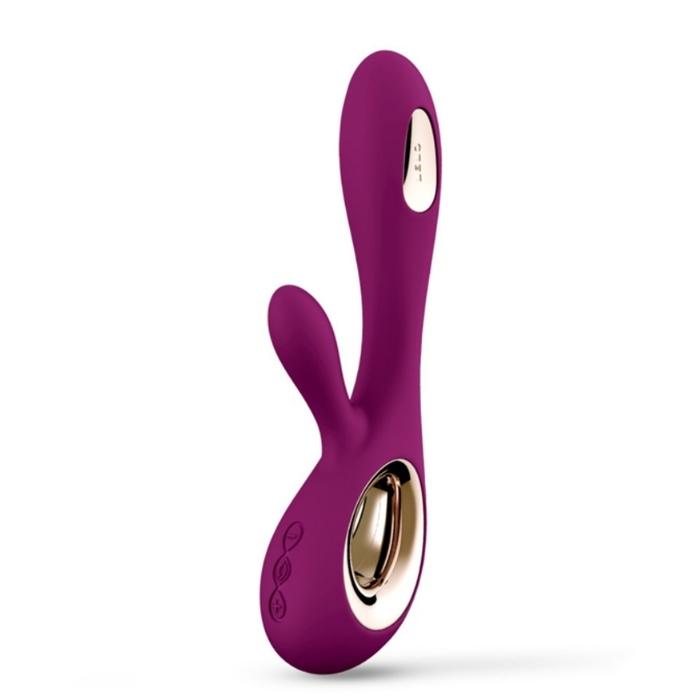 Deep Rose Lelo Soraya Wave vibrator, luxury and good looks at its best, with a beautiful silver inlay this is the ultimate in sexy! With or without your lover Soraya Wave has 8 stimulating modes that provides intense pleasure of both inside (G-spot) & outside (clitoral) stimulation. It also has a pulsating tip for a deep satisfying G-spot massage with a back and forth movement. Medical Grade Silicone. 100% waterproof. USB Rechargeable.