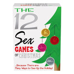 The 12 Sex Games of Christmas is the perfect stocking stuffer for your lover. With 12 holiday themed adult games, such as Rudolph the Romantic Sex Slave and O Cum All Ye Faithful, this couples game is as fun as it is sexy.  Includes 12 rule/game cards, 2 dice, 1 token, 1 dreidel and 1 spinner.