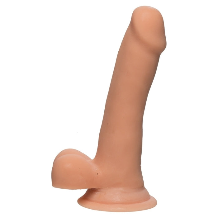 With a suction cup base for added stability and is even O-ring harness compatible for adventures play with a partner. Firm yet flexible with out a scrotum for maximum insertion. With 6.5 inch's of pure bliss why wouldn't you want to try one of the most realistic dildos.