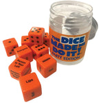 The Dice Made Me Do It- Party Edition is an entertaining adult drinking game to get any party started. Roll the dice and follow the instructions on the dice. Great ice-breaker for adult parties and casual get togethers.