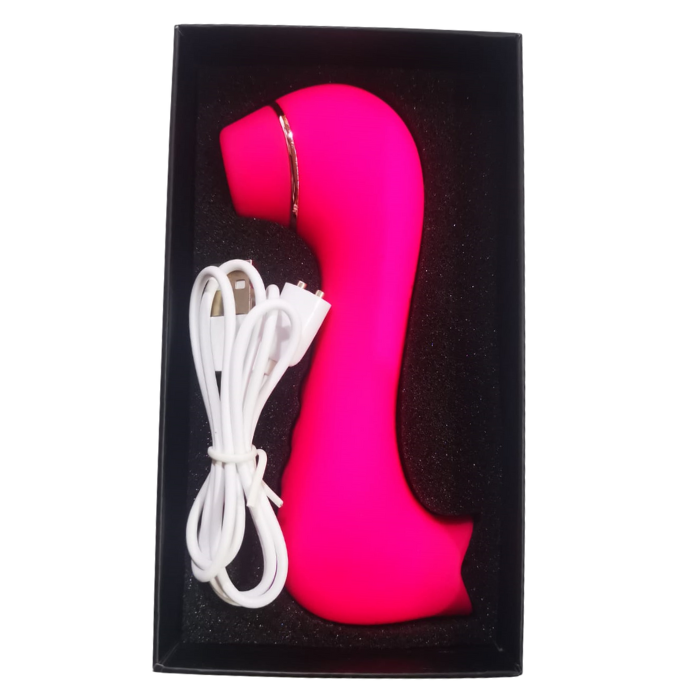 The Little john Clit Stimulator is designed for those ladies who prefer all round stimulation. This toy is perfectly created to provide the clitoris with 10 suction modes that draw the blood to the clitoris making it more sensitive. On the other side it has a small tongue that mimics licking action. The toy can also be used for those who enjoy a little nipple play too. USB rechargeable, waterproof and made from a body safe silicone.