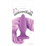 Unicorn Tail Medium Anal Plug - Purple