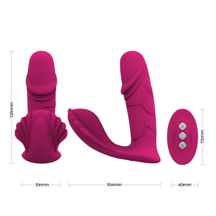 This anal plug is designed to sit comfortably close against your body for a better wearing experience. The plug is made so that the insertable tip moves up & down to provide you with the most sensual prostate massage. In addition to the up & down movement this toy has 7 different vibrations to choose from. The plug comes with an easy to use remote control for hands free play. USB rechargeable, waterproof and made from a body safe silicone.