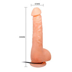 Made from PVC lifelike material and boasting a suction cup, the shaft of this vibrator and scrotum dildo is covered in veins and has a powerful vibration for that extra bit of realism and naughty internal stimulation. Includes a suction cup on the base, making an amazing solo ride experience.