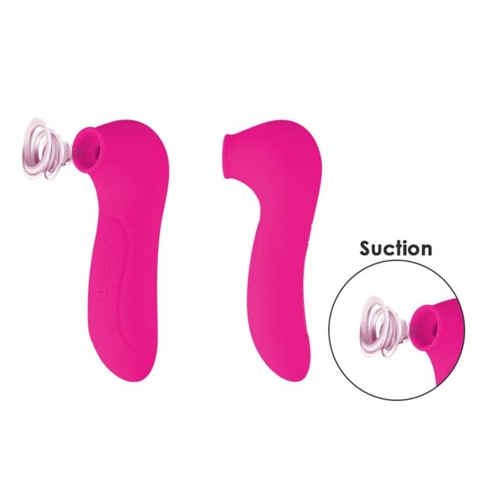 The Wenly Clit Stimulator is designed for those ladies who prefer external stimulation. This toy is perfectly created to provide the clitoris with 10 suction modes that draw the blood to the clitoris making it more sensitive. The modes speed up to a blur and lower down to a soft rumble. The toy can also be used for those who enjoy a little nipple play too. USB rechargeable, waterproof and made from a body safe silicone.