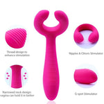 The Pincher Couples toy was desgined to be versatile and perfect for couple looking to explore each other. This product can be used for intense pinpointed clitoral stimulation, dual penatration, used as a dual entry couples ring, deep vaginal/anal stimulation or nipple play. The product has 7 different modes of vibration, USB rechargeable, waterproof and made from a body safe silicone.