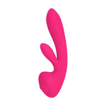 3-in-1 Vibrator similar to a Rabbit with the clitoral stimulating piece. The bottom of the vibrator also moves in a circular pattern. Comes with 7 different vibrating functions and is USB rechargeable.