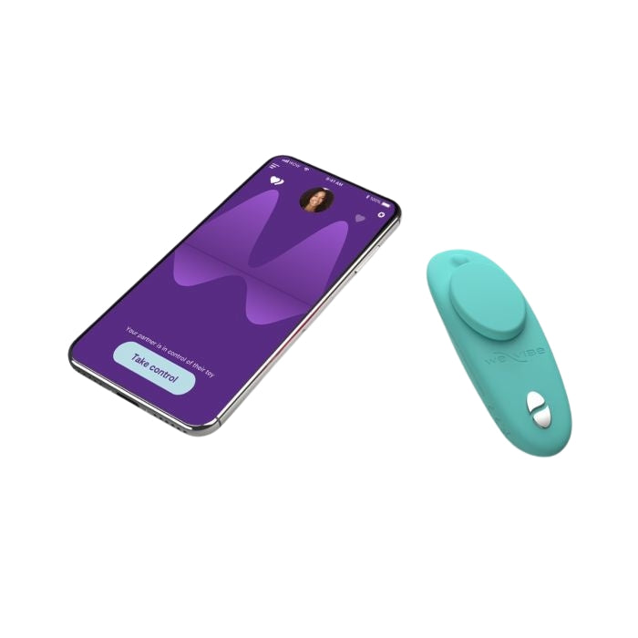 We-Vibe Moxie is a wearable remote controlled panty vibrator. Give hand control to your partner or not! The slip proof magnet makes sure your vibrations stay just where you need it. This is the ultimate date night stimulation with your panty vibe. Rechargeable, 100% waterproof. Remote control and We-connect control with your smartphone no matter the distance. You can connect more than one We-Vibe toy on your app and let the games begin. We-Connect app. Perfect for travelling partners.
